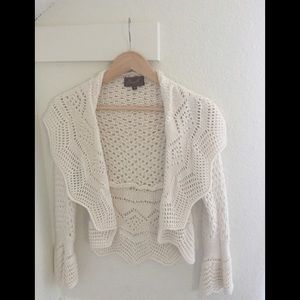 Crochet Cascading Open Sweater